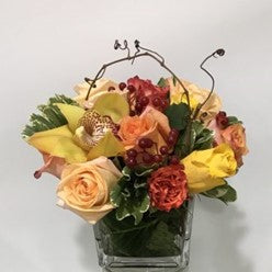 Autumn Orchid and Rose Gathering –  Grace Lakes Florist Inc., Naples FL